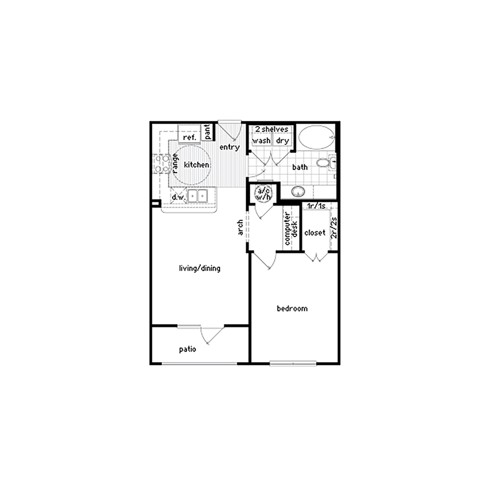 36Sixty, Floor Plans, A1 (2D)