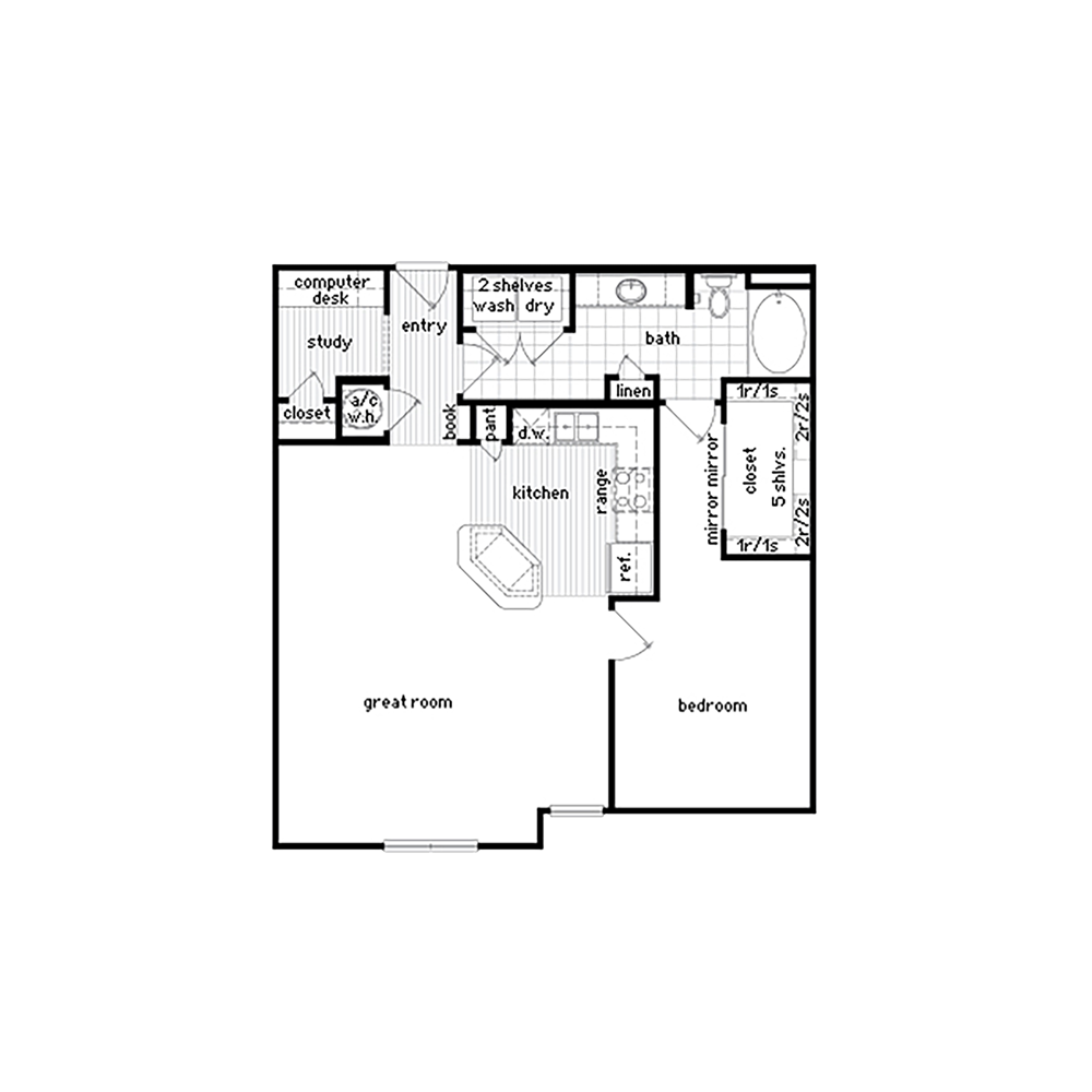 36Sixty, Floor Plans, A6b (2D)