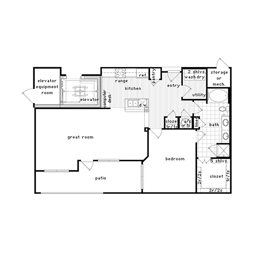 36Sixty, Floor Plans, A8a (2D)