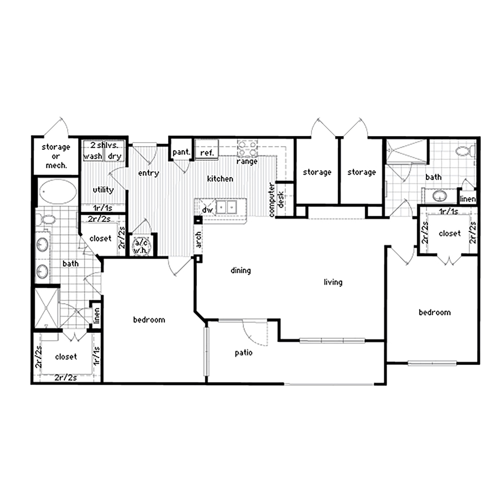 36Sixty, Floor Plans, B3 (2D)