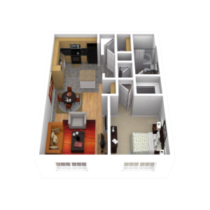 36Sixty, Floor Plans, A2 (3D)