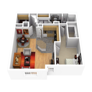 36Sixty, Floor Plans, A6b (3D)