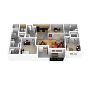 36Sixty, Floor Plans, B4 (3D)